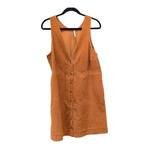 Freepeople Women's Button-Front Corduroy Dress